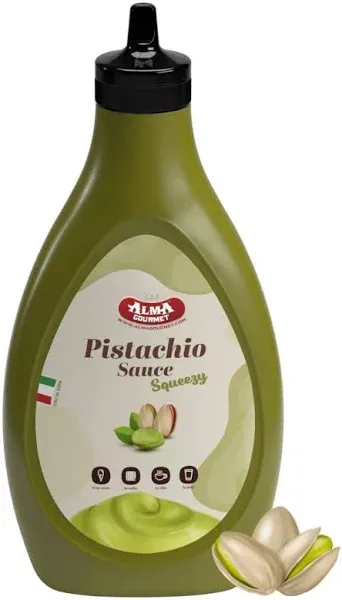 Alma Gourmet Sicilian Pistachio Topping Sauce Imported From Italy Premium Quality Pistachio Topping Ideal For Ice Cream