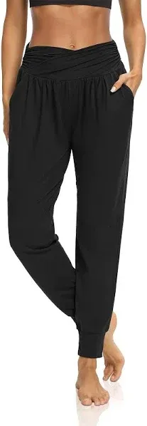 CRZ Yoga Women's Fold Over Yoga Jogger Pants