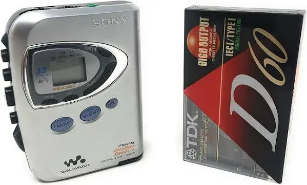 Sony WM-FX290 Stereo Cassette Player with FM/AM/TV/Weather Tuning