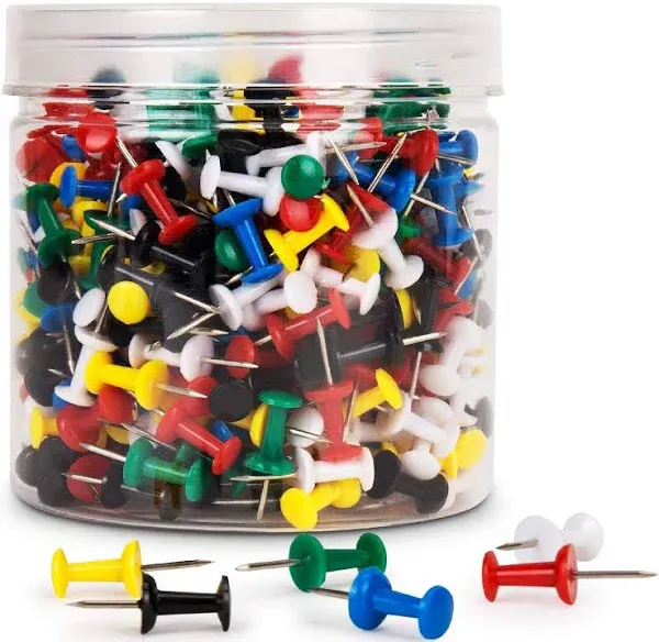 400Pcs Push Pins Thumb Tacks for Bulletin Board Stick Pins Thumb Tacks for Cork Board Wall Hangings