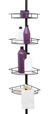 Zenna Home Tension Pole Shower Caddy