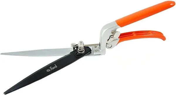 QY-741F Flower Bed and Grass Shear - Extra Sharp Garden Hand Pruners, Easier Cut