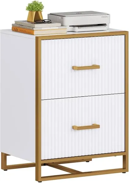 2/3 Drawer Wood File Cabinet Lateral Filing Cabinet Home Office Printer Stand