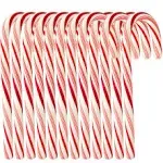 Candy Cane Peppermint Flavored 120 Pieces Individually Wrapped Free Creative Idea Booklet included. 120pcs Red & White