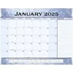 AT-A-GLANCE Slate Blue Desk Pad, 22 x 17, Blue Sheets, Clear Corners, 12-Month (Jan to Dec): 2025