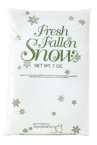 Department 56 Village Landscape Accessories Fresh Fallen Decorative Snow, 7 Ounces, White