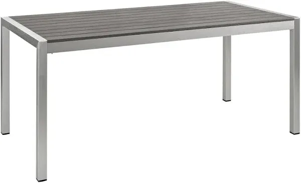 Modway Shore Outdoor Patio Aluminum Dining Table