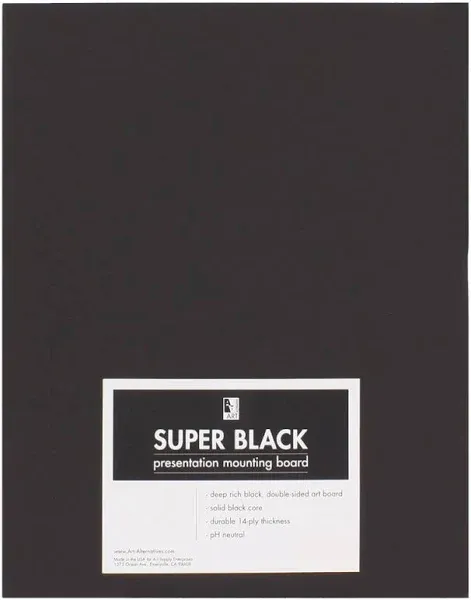 Aa Super Black Mounting Board 15X20