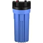 Pentek 150067 10" Standard Water Filter Housing Black/Blue w/ PR - 3/4" FPT