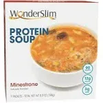 WonderSlim Protein Soup, Minestrone Soup, 90 Calories, 12g Protein, Low Sugar (7ct)