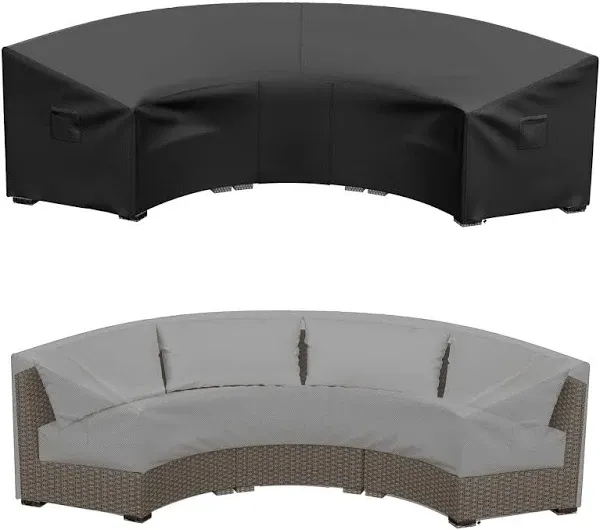 Mrrihand Curved Patio Furniture Covers