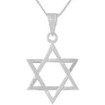 Customized Sterling Silver Star of David with Your Hebrew Name