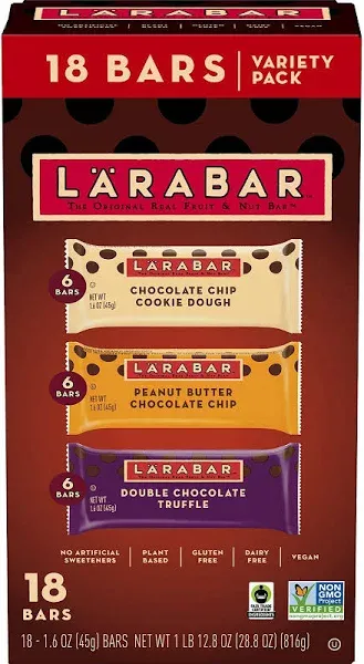 Larabar Chocolate Lovers Fruit & Nut Bar Variety Pack