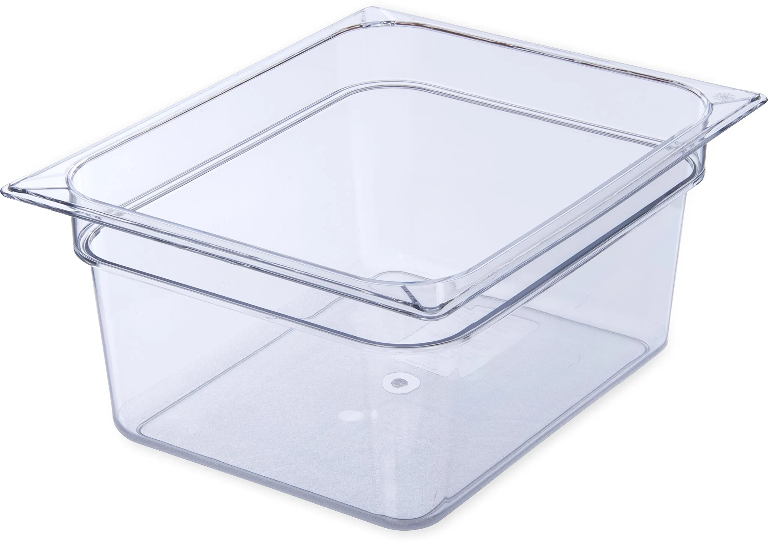 StorPlus Polycarbonate Food Pan, 8.7 qt, 10.38 x 12.75 x 6, Clear, Plastic