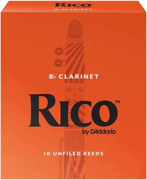 Rico RCA1025 Bb Clarinet 10pk Reeds, 2.5