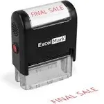 Entered - ExcelMark Self-Inking Rubber Stamp - A1539 Blue Ink