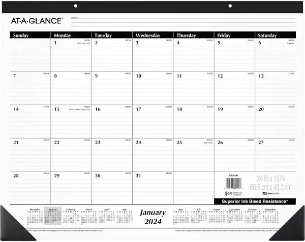 At-A-GLANCE Desk Pad