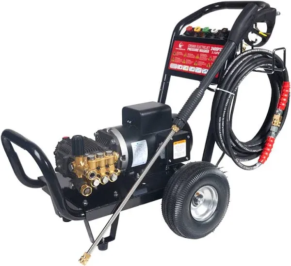 Canpump Electrojet CR5000: 2500 psi, 2.9 US gpm, 5 hp Electric Pressure Washer 230 V, Total Stop System