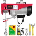 VEVOR Electric Hoist 2200 lbs Lifting Capacity 1600W 110V Electric Steel Wire Winch with Wireless Remote Control 40ft Single Cable Lifting Height