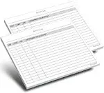 Activity Log Notepads(2 Pack, 50 Pages Each) Pad Planners to List A Task, Action or Contact. A Versatile Work Tool to Track Time & Office