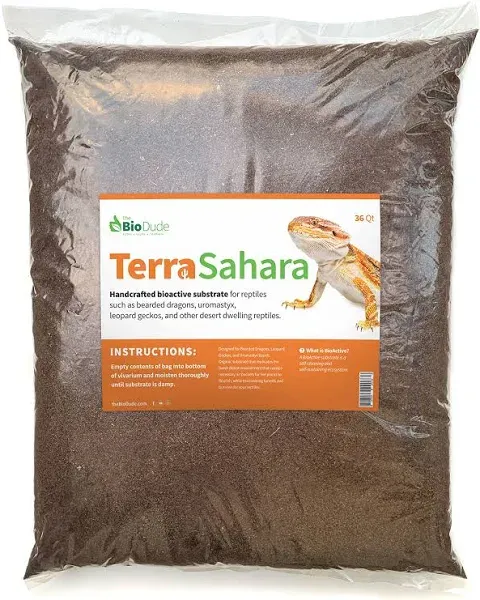 The Bio Dude Terra Sahara Bioactive Reptile Substrate for terrariums and vivariums