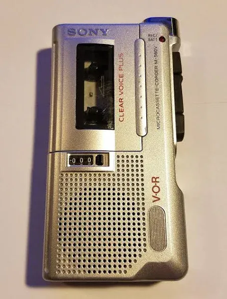 Sony M-570V handheld cassette recorder FOR PARTS OR REPAIR Free Ship