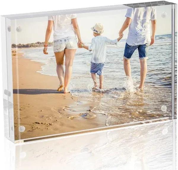 Acrylic Picture Frame 8x10, TWING 8x10 Acrylic Frame Horizontal Magnet Double