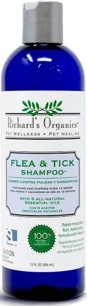 Richard's Organics Flea & Tick Shampoo - 12 fl oz bottle