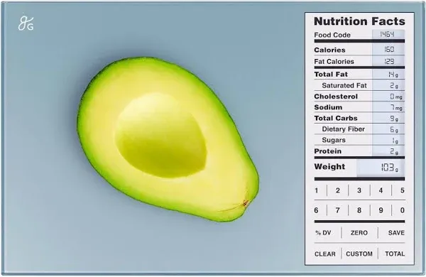 Nutrition Scale, Food Grade Glass, Calorie Counting Scale, Meal Prep Scale, and 