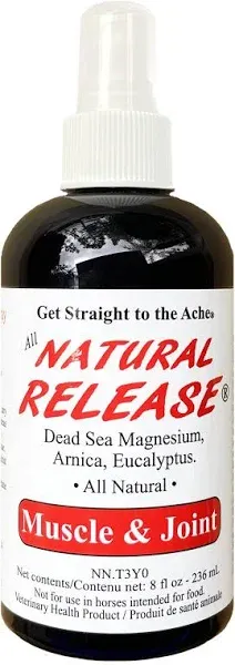 Natural Release Muscle Spray Treatment - Horse Liniment for Sore Muscles, Joint Pain, Tendon & Inflammation Relief - Easy to Use, Fast Acting, Alcohol & Menthol Free (16 oz)