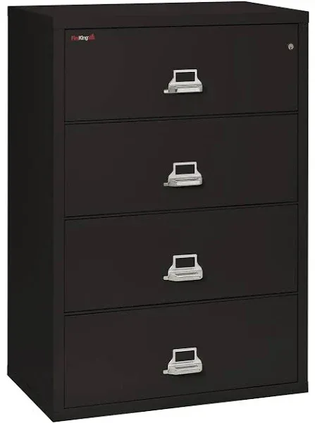 Fireproof 4-Drawer Vertical File Finish: Champagne, Lock: Manipulation-Proof Comb. Lock