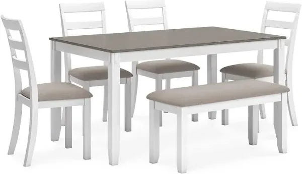 Ashley Stonehollow Dining Table and Chairs with Bench