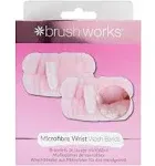 Brushworks Pink Microfibre Wrist Washbands - 1 Set