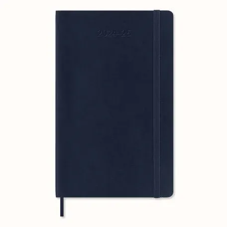 Moleskine Classic 18 Month 2024-2025 Daily Planner, Hard Cover, Large (5" x 8.25"), Black, 608 pages