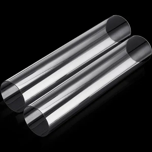 2PCS Acrylic Tube 4'' (100mm) OD x 2mm Wall Thickness Clear Plastic Pipe Tube 15.5'' Length Clear PVC Pipe Round Polycarbonate Tubing Chemical Resistant