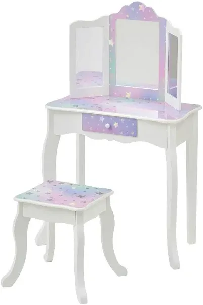 Teamson Kids- Fashion Giraffe Prints Gisele Play Vanity Set