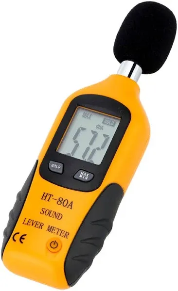 Accurate Decibel Meter with Max/Min Sound Level Measurement and Alarm Function