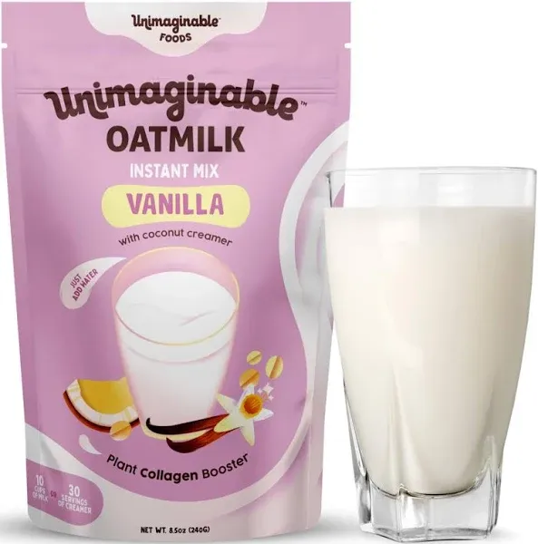 Unimaginable Oatmilk - Barista-Style, Vanilla &amp; Unsweetened | Organic Oat Mil...