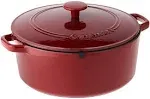 CUISINART CI670-30 Chef&#039;s Classic Enameled Cast Iron 7-QT Round Cardinal Red