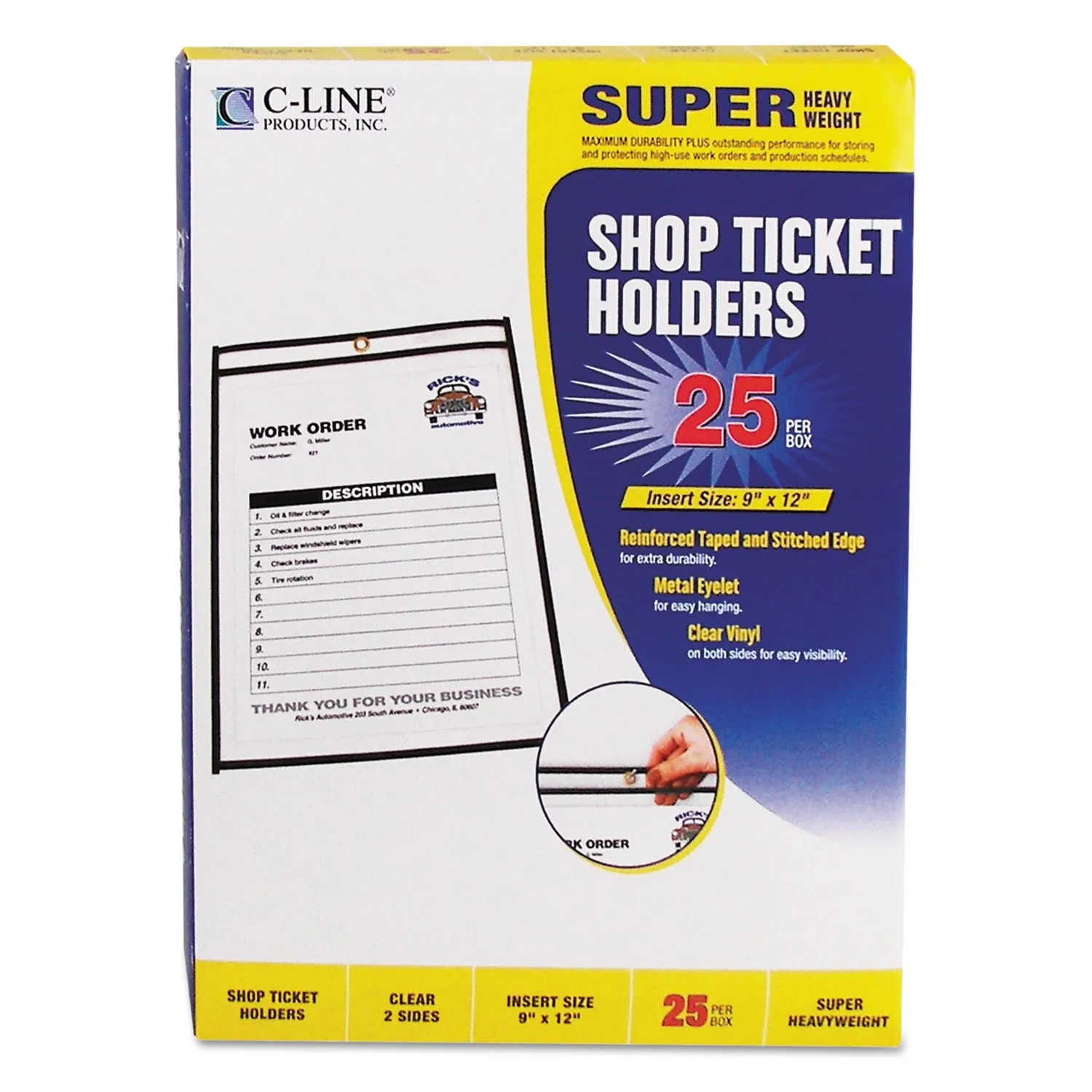 C-Line Stitched Shop Ticket Holders