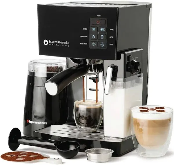 EspressoWorks, Latte &amp; Cappuccino Maker, All-In-One Espresso Maker *READ*