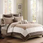 Madison Park Attingham 7-Piece Coverlet Set - Full/Queen/Beige