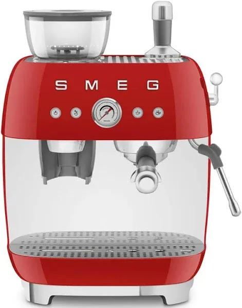 Smeg 50's Retro Style Aesthetic Semi-Automatic Espresso Coffee Machine with Grinder