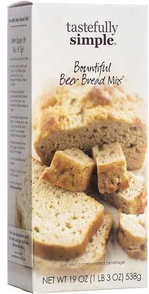 Tastefully Simple Bountiful Beer Bread Mix, 19 Ounce