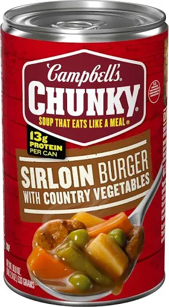 Campbell's Chunky Sirloin Burger With Country Beef Soup