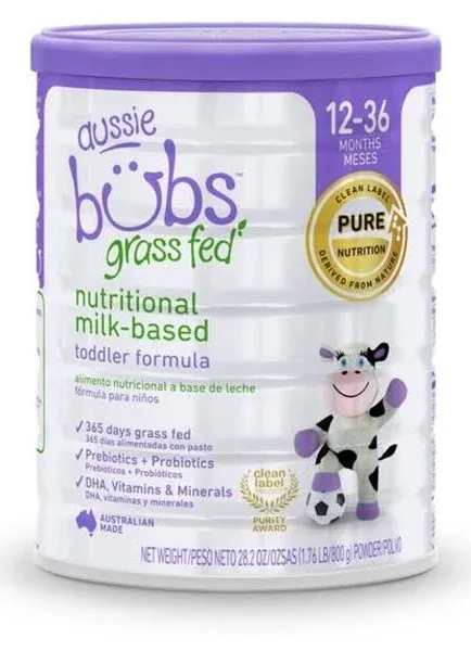 Aussie Bubs Grass Fed Nutritional Milk-Based Toddler Formula