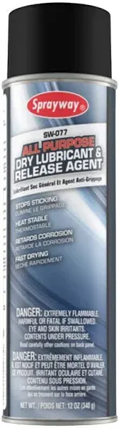 Sprayway - All Purpose Dry Lubricant and Release Agent, 12 oz, Dozen