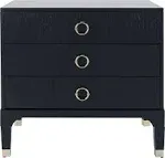 Safavieh Lorna 3 Drawer Contemporary Night Stand - Navy