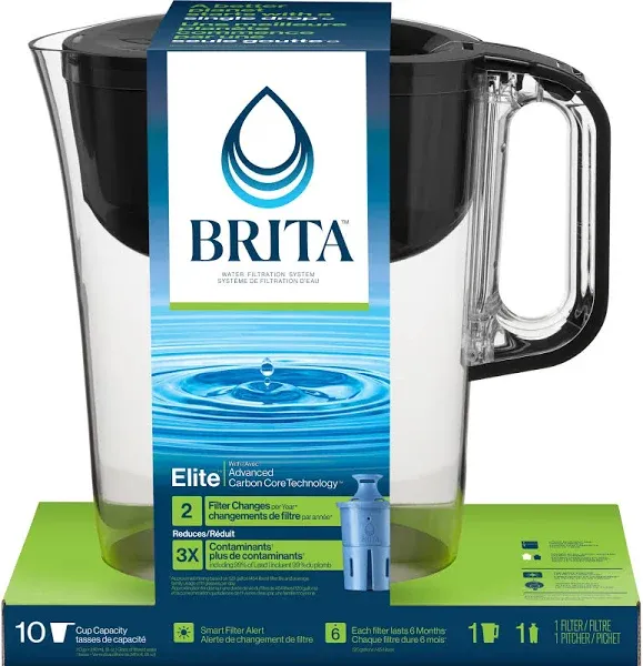 Brita large 10 cup white Tahoe filter tank, 1 standard filter