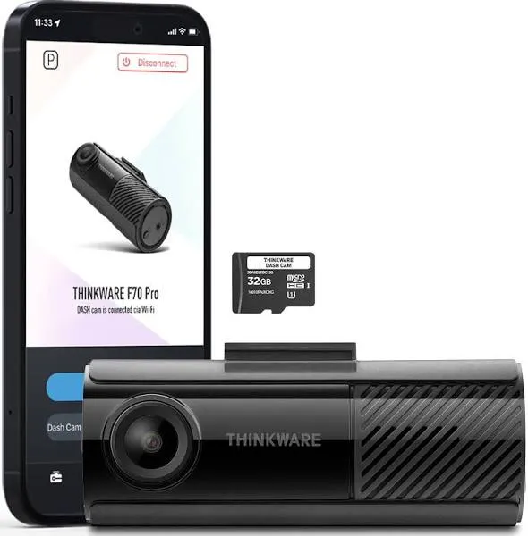 THINKWARE F70 PRO Dash Cam 1080P Full HD WiFi Dashcam (32GB)